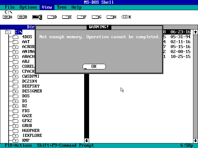 MS-DOS Shell Issue - Windows 9x/ME - MSFN