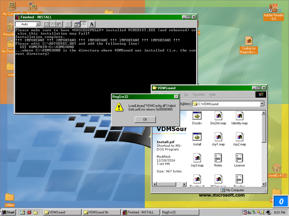 VDMS Sound error.png