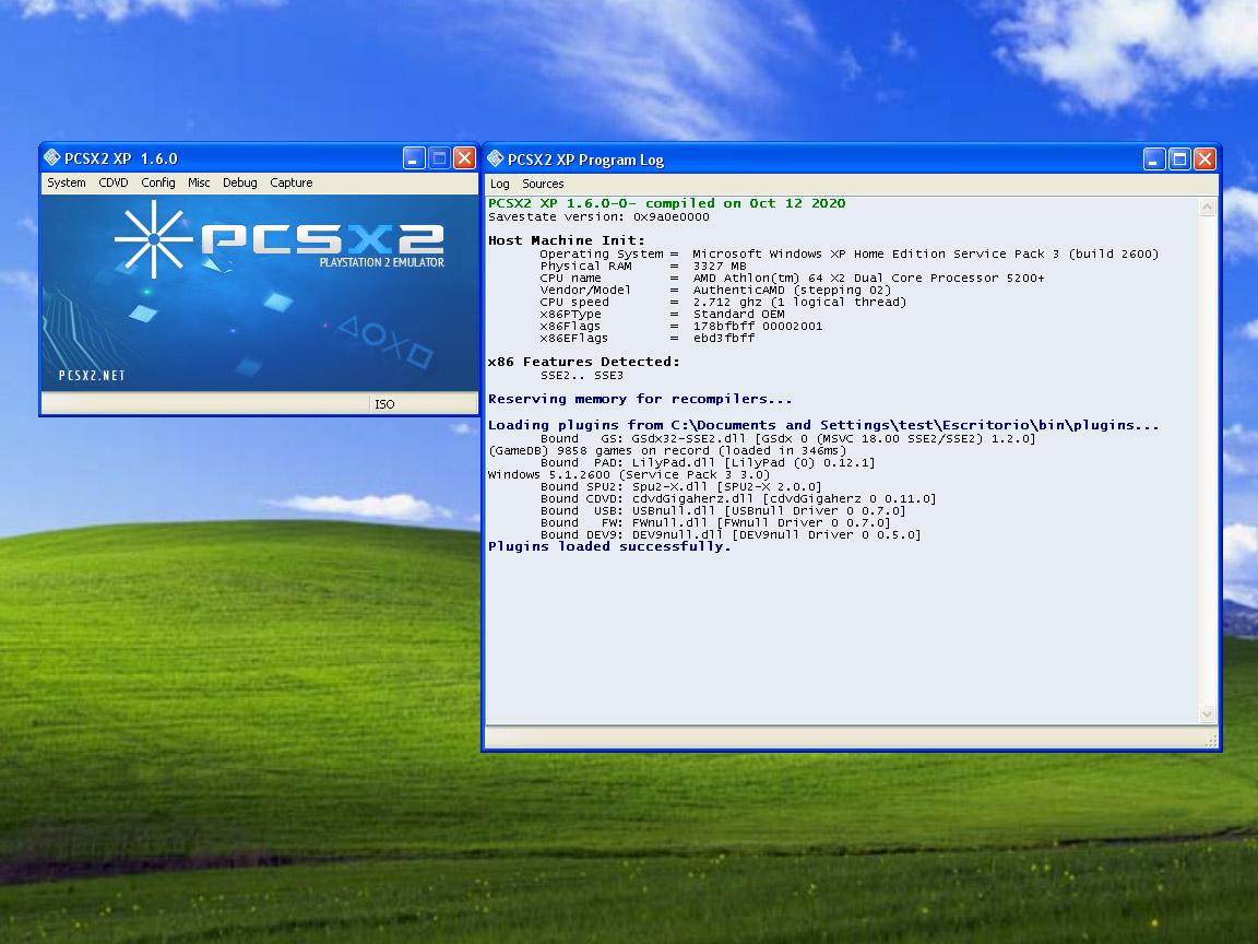 I Backported The Latest Version Of Pcsx2 The Ps2 Emulator To Windows Xp Windows Xp Msfn