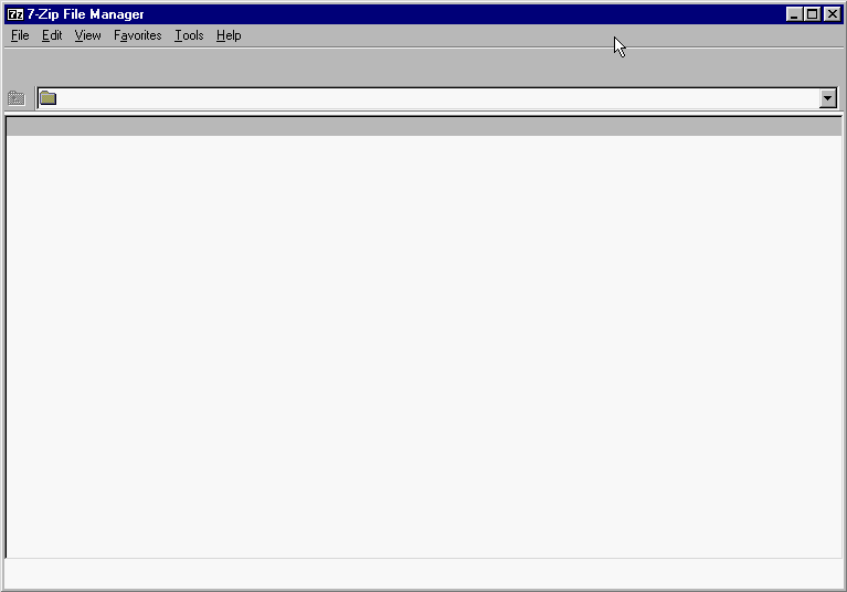 7 Zip File Manager Version 9 No Icons On Windows 95 Windows 9x Member Projects Msfn