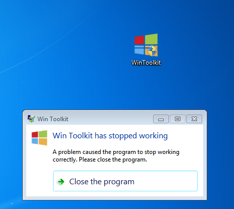 WinToolkit problem - Windows 7 - MSFN