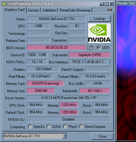 Geforce GT 710 cards under Windows XP, Findings - Windows XP - MSFN