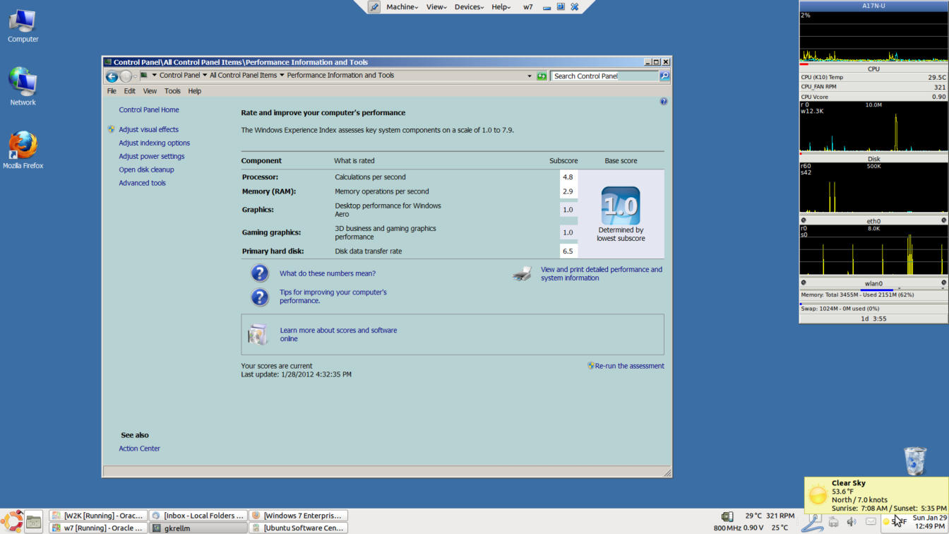 Ram windows 7 sale