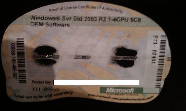 MS Server 2003 Product Key Invalid - Windows 2000/2003/NT4 - MSFN