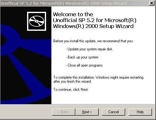windows 2000 sp5 unofficial